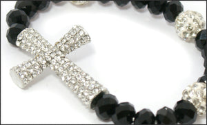 Crystal Cross Bracelet - Whitehot Jewellery - 2