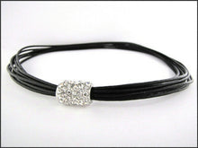 Load image into Gallery viewer, Black Leather Necklace - Whitehot Jewellery - 1