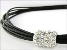Load image into Gallery viewer, Black Leather Necklace - Whitehot Jewellery - 2