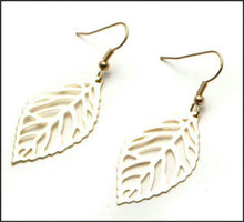 Load image into Gallery viewer, Gold Leaf Earrings - Whitehot Jewellery - 1