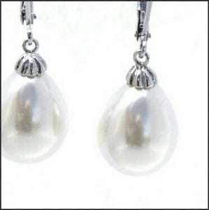 Pearl Drop Earrings - Whitehot Jewellery - 2