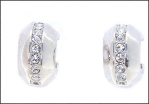 Small Crystal Hoop Earrings - Whitehot Jewellery - 2