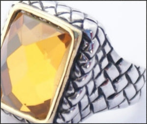 Square Topaz Ring - Whitehot Jewellery - 2