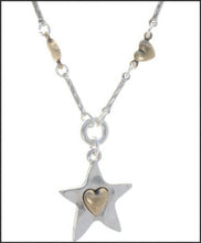 Load image into Gallery viewer, Star and Hearts Necklace - Whitehot Jewellery - 2