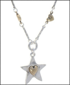 Star and Hearts Necklace - Whitehot Jewellery - 2