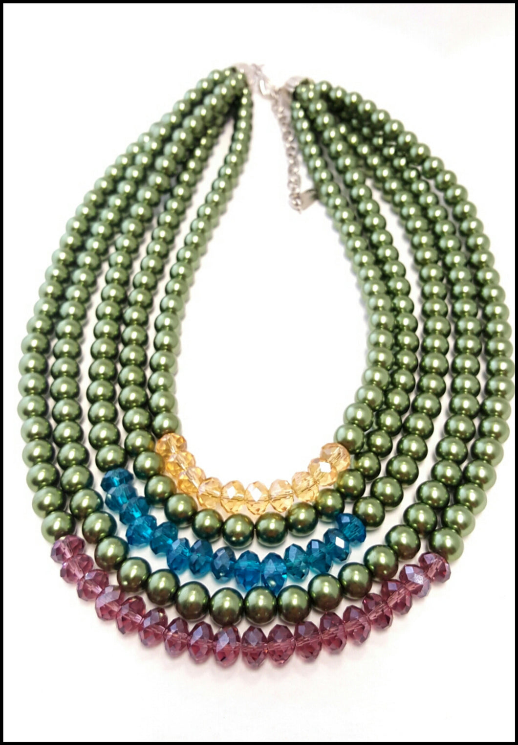 5 Strand Jewel Tones - Whitehot Jewellery - 1