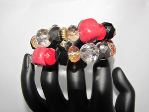 Multi Coloured Twist Bracelet - Whitehot Jewellery - 3