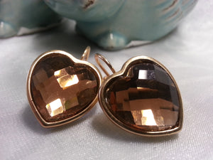 Amber Heart Earrings - Whitehot Jewellery - 3