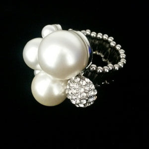 Pearl & Crystal Ring - Whitehot Jewellery - 3
