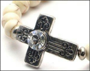 Antique Cross (Natural) Bracelet - Whitehot Jewellery - 2