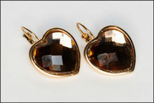 Load image into Gallery viewer, Amber Heart Earrings - Whitehot Jewellery - 1