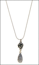 Load image into Gallery viewer, Bronze Rose w Teardrop Necklace - Whitehot Jewellery - 1