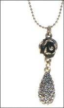 Load image into Gallery viewer, Bronze Rose w Teardrop Necklace - Whitehot Jewellery - 2