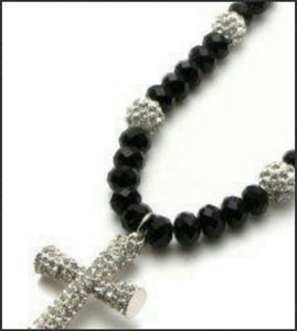 Crystal Cross Necklace - Whitehot Jewellery - 2