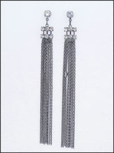 Load image into Gallery viewer, Diamante &amp; Tassel Earrings - Whitehot Jewellery - 1