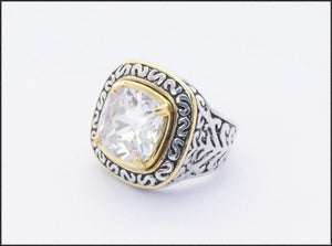 Filigree Square Ring - Whitehot Jewellery - 1
