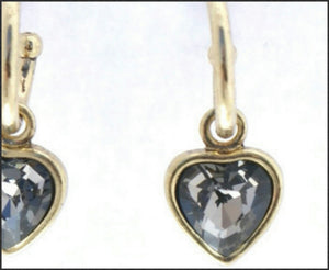 Gold Hoop & Heart Earrings - Whitehot Jewellery - 2
