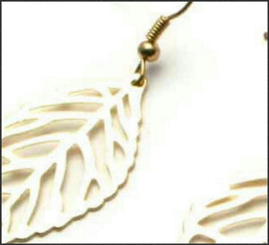 Gold Leaf Earrings - Whitehot Jewellery - 2