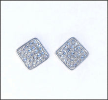 Load image into Gallery viewer, Pave Square Earrings - Whitehot Jewellery - 1