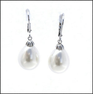Pearl Drop Earrings - Whitehot Jewellery - 1