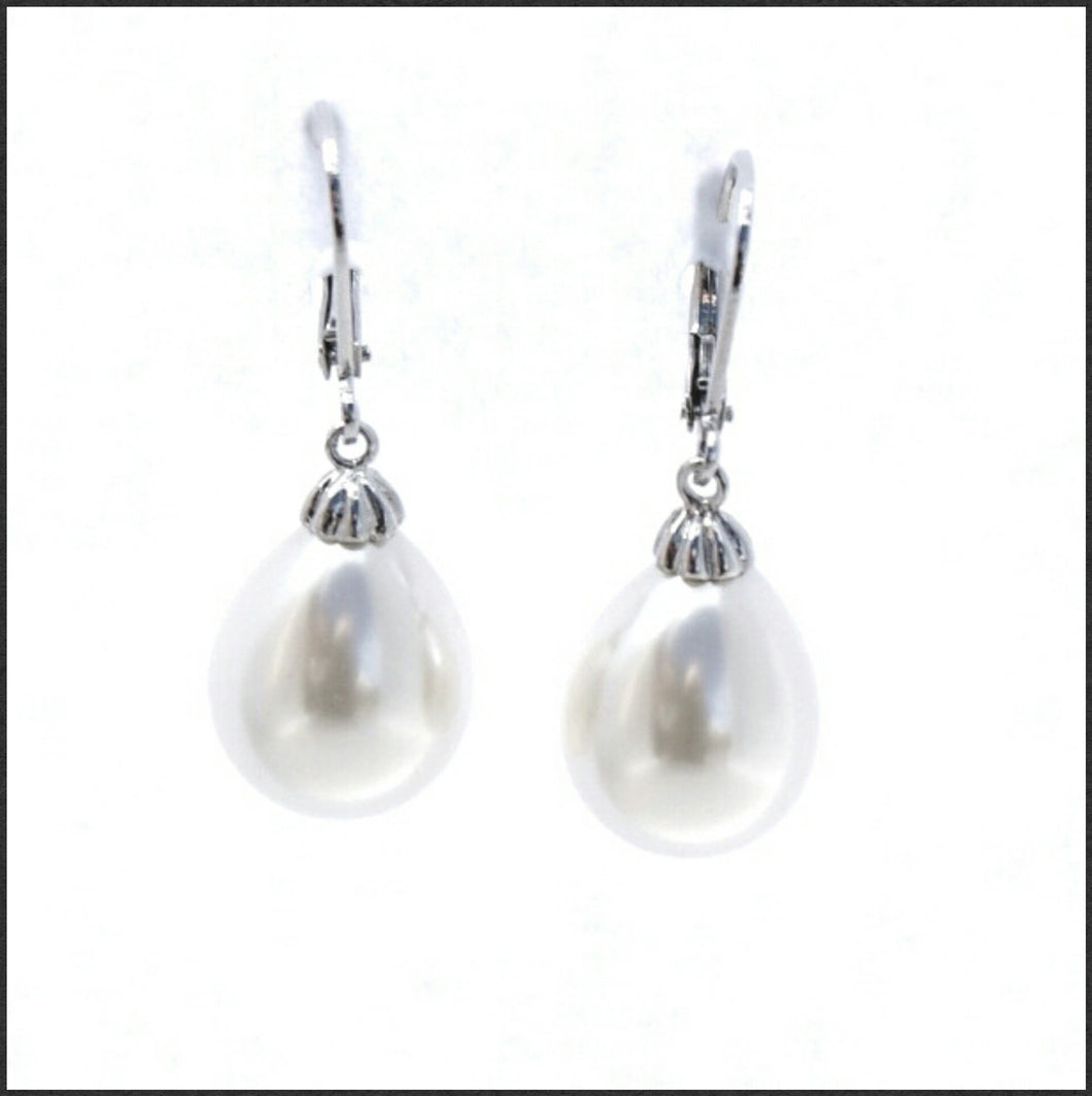 Pearl Drop Earrings - Whitehot Jewellery - 1