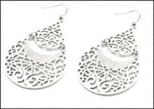 Load image into Gallery viewer, Silver Filigree Earrings - Whitehot Jewellery - 1