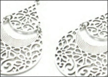 Load image into Gallery viewer, Silver Filigree Earrings - Whitehot Jewellery - 2