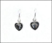 Load image into Gallery viewer, Silver Hoop &amp; Heart Earrings - Whitehot Jewellery - 1