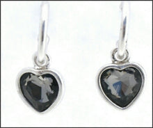 Load image into Gallery viewer, Silver Hoop &amp; Heart Earrings - Whitehot Jewellery - 2