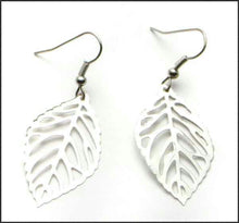 Load image into Gallery viewer, Silver Leaf Earrings - Whitehot Jewellery - 1