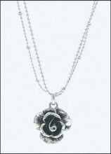Load image into Gallery viewer, Silver Rose Necklace - Whitehot Jewellery - 2