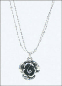 Silver Rose Necklace - Whitehot Jewellery - 2