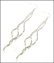 Load image into Gallery viewer, Silver Swirl Earrings - Whitehot Jewellery - 1