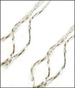 Silver Swirl Earrings - Whitehot Jewellery - 2