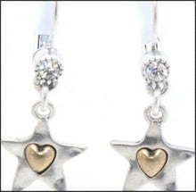 Load image into Gallery viewer, Tiny Star w CZ Earrings - Whitehot Jewellery - 2