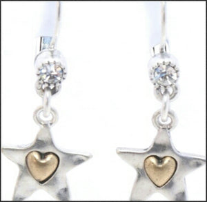 Tiny Star w CZ Earrings - Whitehot Jewellery - 2