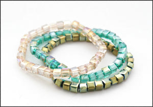 Trinity (Green) Bracelet - Whitehot Jewellery - 1