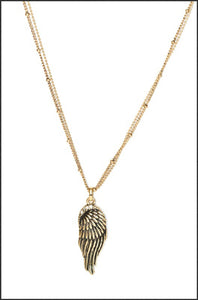 Whitehot Wing/Gold Necklace - Whitehot Jewellery - 1