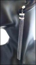 Load image into Gallery viewer, Diamante &amp; Tassel Earrings - Whitehot Jewellery - 3