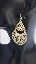 Load image into Gallery viewer, Gold Filigree Earrings - Whitehot Jewellery - 3